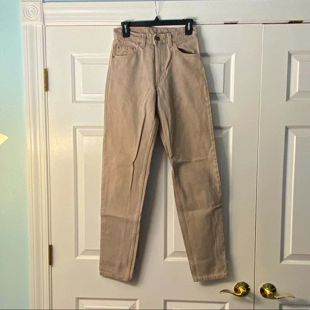 Vintage Levi 550 Tan Jeans